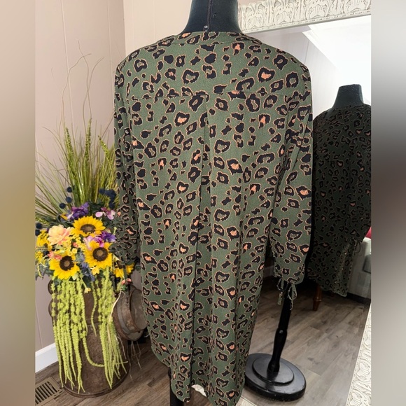 New Directions • Green Cheetah Print Tunic - Picture 10 of 10